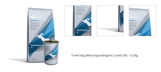 Trovet dog (diéta) Hypoallergenic (Lamb) LRD - 12,5kg 1