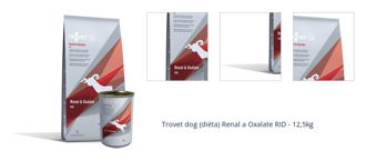 Trovet dog (diéta) Renal a Oxalate RID - 12,5kg 1