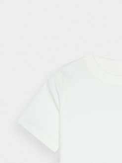 Dámske regular tričko s potlačou - krémové 6