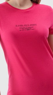 Dámske slim tričko s potlačou - ružové 5