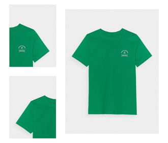 Dámske regular tričko s potlačou - zelené 4