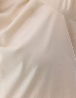 Dámske tričko z organickej bavlny bez potlače - krémové 9