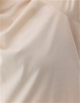 Dámske tričko z organickej bavlny bez potlače - krémové 9