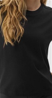 Dámske tričko z organickej bavlny bez potlače - čierne 5