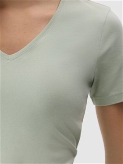 Dámske tričko z organickej bavlny bez potlače - zelené 9