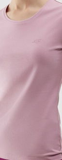 Dámske slim tričko bez potlače - ružové 5