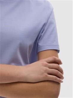 Dámske tričko z organickej bavlny bez potlače - modré 9