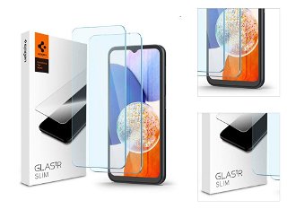 Tvrdené sklo Spigen Glass tR Slim pre Samsung Galaxy A14 5G, 2 kusy 3