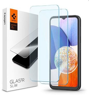 Tvrdené sklo Spigen Glass tR Slim pre Samsung Galaxy A14 5G, 2 kusy 2