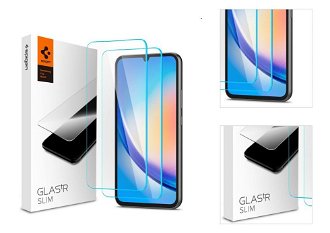 Tvrdené sklo Spigen Glass tR Slim pre Samsung Galaxy A34 5G, 2 kusy 3
