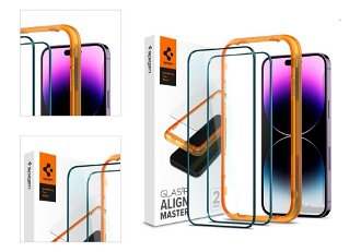 Tvrdené sklo Spigen tR Align Master pre Apple iPhone 14 Pro Max, 2 kusy 4