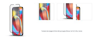 Tvrdené sklo Spigen tR Slim HD pre Apple iPhone 14, 13, 13 Pro, čierna 1