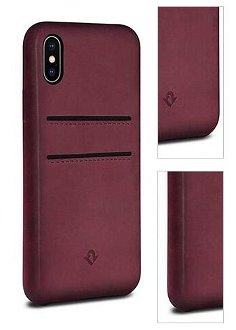 TwelveSouth kryt Relaxed Leather with pockets pre iPhone X/XS - Marsala 3
