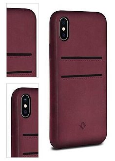 TwelveSouth kryt Relaxed Leather with pockets pre iPhone X/XS - Marsala 4