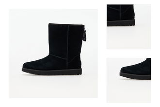 UGG W Classic Short Logo Zip Black 3