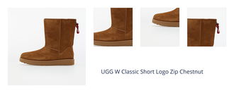 UGG W Classic Short Logo Zip Chestnut 1