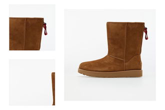 UGG W Classic Short Logo Zip Chestnut 4