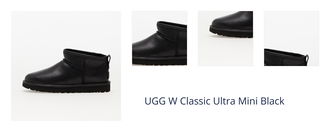 UGG W Classic Ultra Mini Black 1