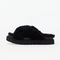 UGG W Fuzz Sugar Cross Slide Black