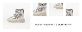 UGG W Yose Puffer Mid Brushed Silver 1