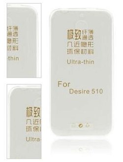 Ultra tenké puzdro pre HTC Desire 526, Transparent 4