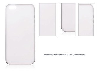 Ultra tenké puzdro pre LG G2 - D802, Transparent 1