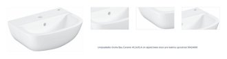 Umývadielko Grohe Bau Ceramic 45,3x35,4 cm alpská biela otvor pre batériu uprostred 39424000 1