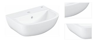 Umývadielko Grohe Bau Ceramic 45,3x35,4 cm alpská biela otvor pre batériu uprostred 39424000 3