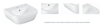 Umývadielko Grohe Euro Ceramic 45x40 cm alpská biela otvor pre batériu uprostred 39324000 1