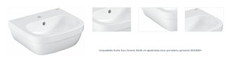 Umývadielko Grohe Euro Ceramic 45x40 cm alpská biela otvor pre batériu uprostred 3932400H 1