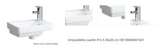 Umývadielko Laufen Pro S 36x25 cm H8159604001041 1