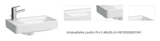 Umývadielko Laufen Pro S 48x28 cm H8159550001041 1