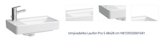 Umývadielko Laufen Pro S 48x28 cm H8159550001041 1