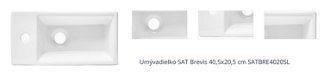 Umývadielko SAT Brevis 40,5x20,5 cm SATBRE4020SL 1