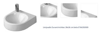 Umývadlo Duravit Architec 38x36 cm biela 0766350009 1