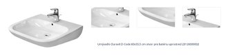 Umývadlo Duravit D-Code 60x55,5 cm otvor pre batériu uprostred 23126000002 1