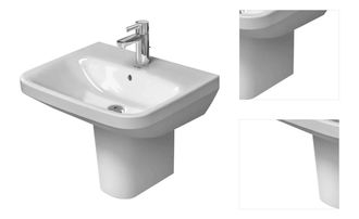 Umývadlo Duravit Durastyle 55x44 cm otvor pre batériu uprostred 2319550000 3