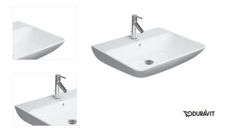 Umývadlo Duravit Me By Starck 60x46 cm otvor pre batériu uprostred 2335600000 4