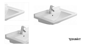 Umývadlo Duravit Starck 3 70x49 cm otvor pre batériu, s prepadom 0304700000 4