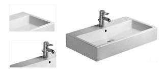 Umývadlo Duravit Vero 80x47 cm otvor pre batériu, s prepadom 0454800000 4