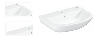 Umývadlo Grohe Bau Ceramic 55,3x38,6 cm alpská biela otvor pre batériu uprostred 39440000 4