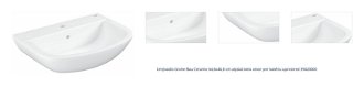 Umývadlo Grohe Bau Ceramic 64,6x46,8 cm alpská biela otvor pre batériu uprostred 39420000 1