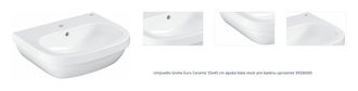 Umývadlo Grohe Euro Ceramic 55x45 cm alpská biela otvor pre batériu uprostred 39336000 1