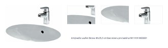 Umývadlo Laufen Birova 49x35,5 cm bez otvoru pre batériu H8111910000001 1