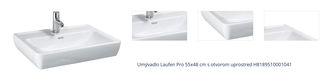 Umývadlo Laufen Pro 55x48 cm  s otvorom uprostred H8189510001041 1