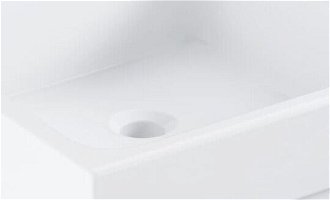 Umývadlo na dosku Grohe Cube Ceramic 40x40 cm alpská biela bez otvoru pre batériu 3948200H 5