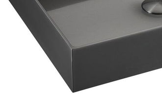 Umývadlo na dosku vo farbe gun metal SAT Aurum 55x38 cm bez prepadu SATAUR5538BGM 8