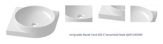 Umývadlo Ravak Yard 450 C keramické biele XJX01245000 1