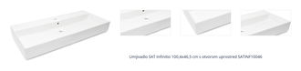 Umývadlo SAT Infinitio 100,4x46,5 cm s otvorom uprostred SATINF10046 1