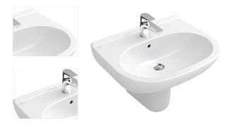 Umývadlo Villeroy & Boch O.Novo 55x45 cm otvor pre batériu uprostred 51605501 4